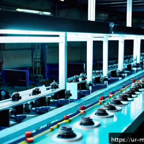 Home 30 기계설계기사와 제조공정 설계 사례 - A highly detailed industrial manufacturing factory scene in Pakistan, showcasing advanced automated ...