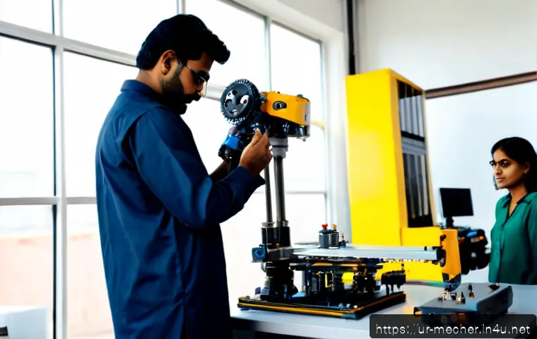 Home 17 기계설계분야에서의 연구 개발 사례 - Photorealistic mechanical engineering research laboratory in Pakistan, a diverse team of adult engin...